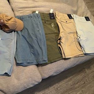 GAP Bundle (5 Brand New Shorts + Shirt and Hat)